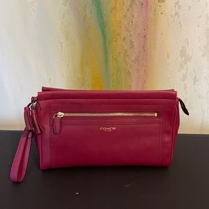 Coach leather clutch